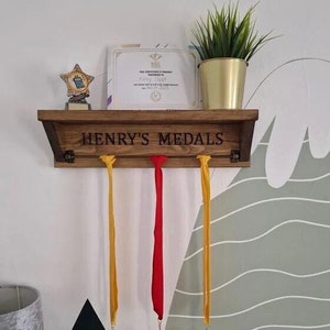 Personalised Medal or Trophy Hanging Shelf