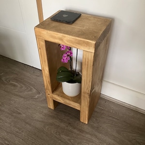 Rustic Bedside Table, Small coffee table