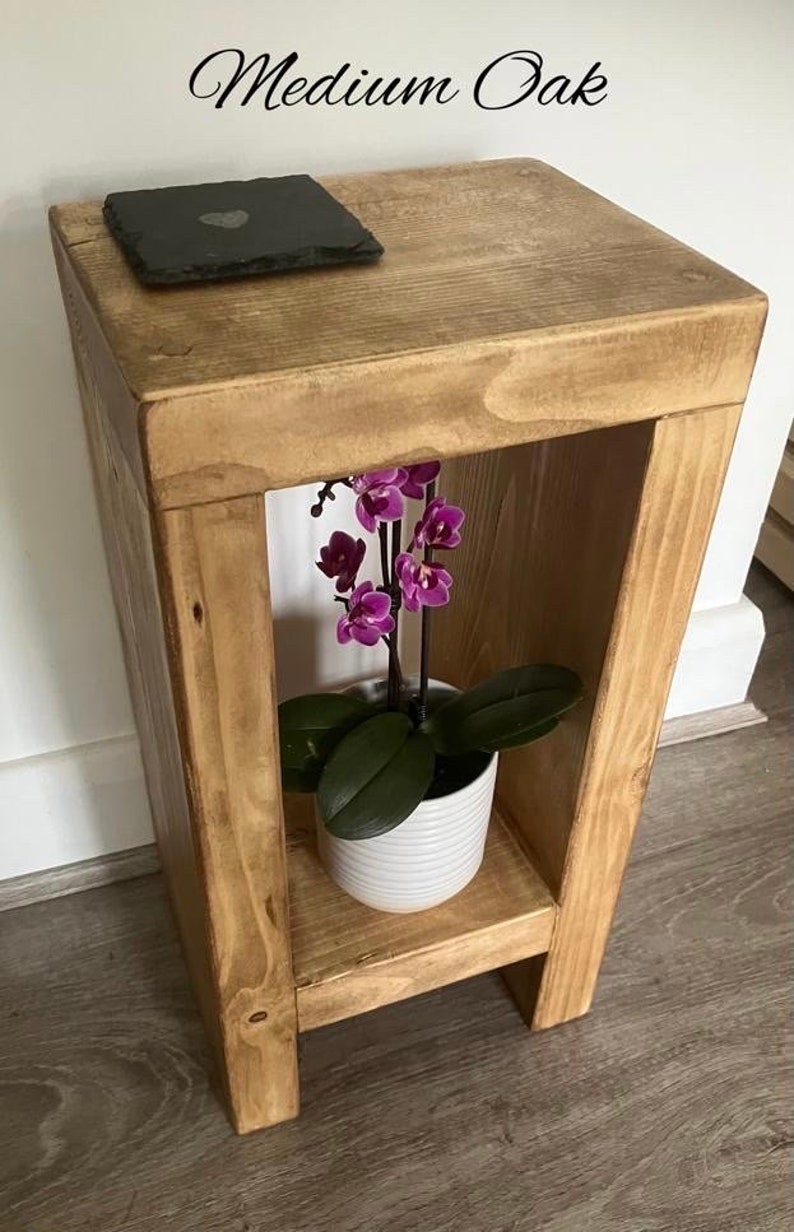 Rustic Bedside Table, Small coffee table