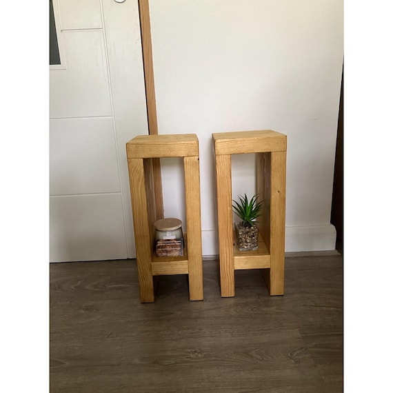 Rustic Bedside Table | Narrow Side Table