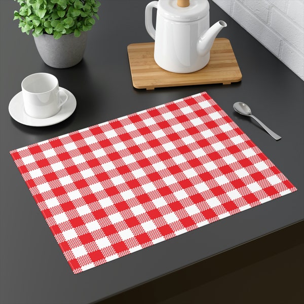 Red Placemat Etsy