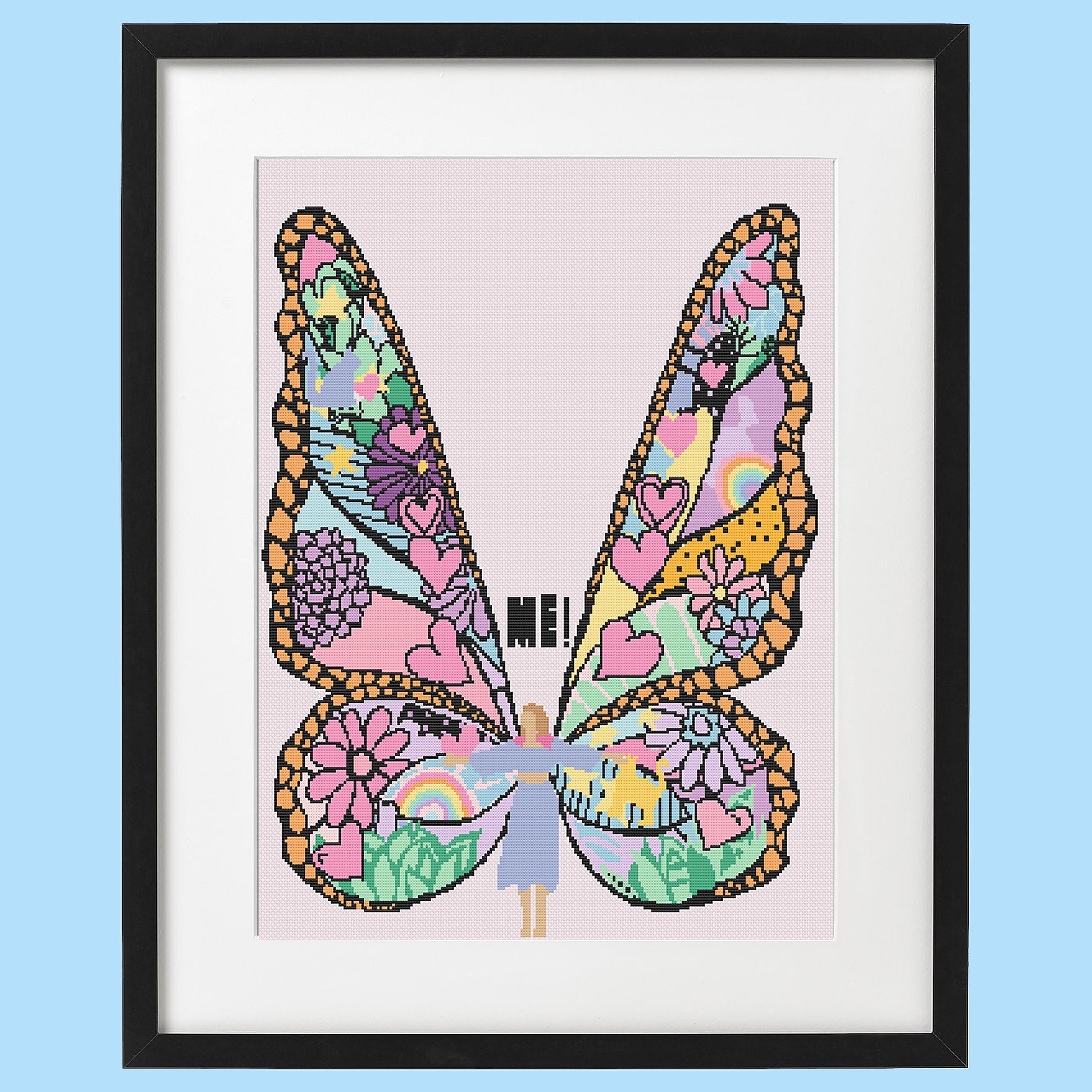 Taylor Swift Butterfly Mural Cross Stitch Pattern - Etsy