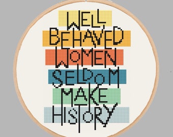 Feminism Cross Stitch Pattern