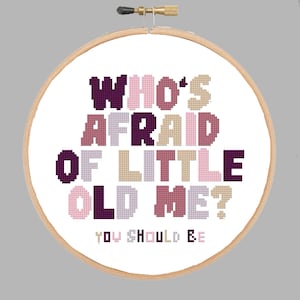 Taylor Lyric Cross Stitch Pattern