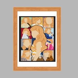 Eras Poster Concert Cross Stitch Pattern PDF