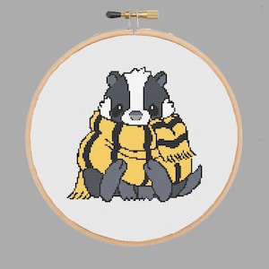 Loyalty Badger HP Cross Stitch Pattern PDF