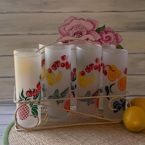 Mid Century Glassware Caddy - Etsy