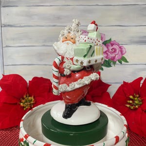 Vintage Santa Music Box Japan - Etsy