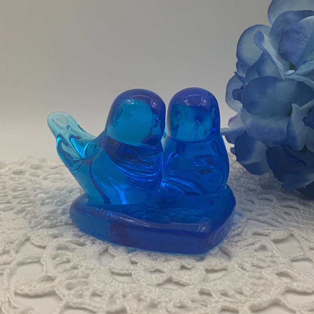 Vintage Double Bluebird of Happiness Figurine Leo Ward 1993 - Etsy