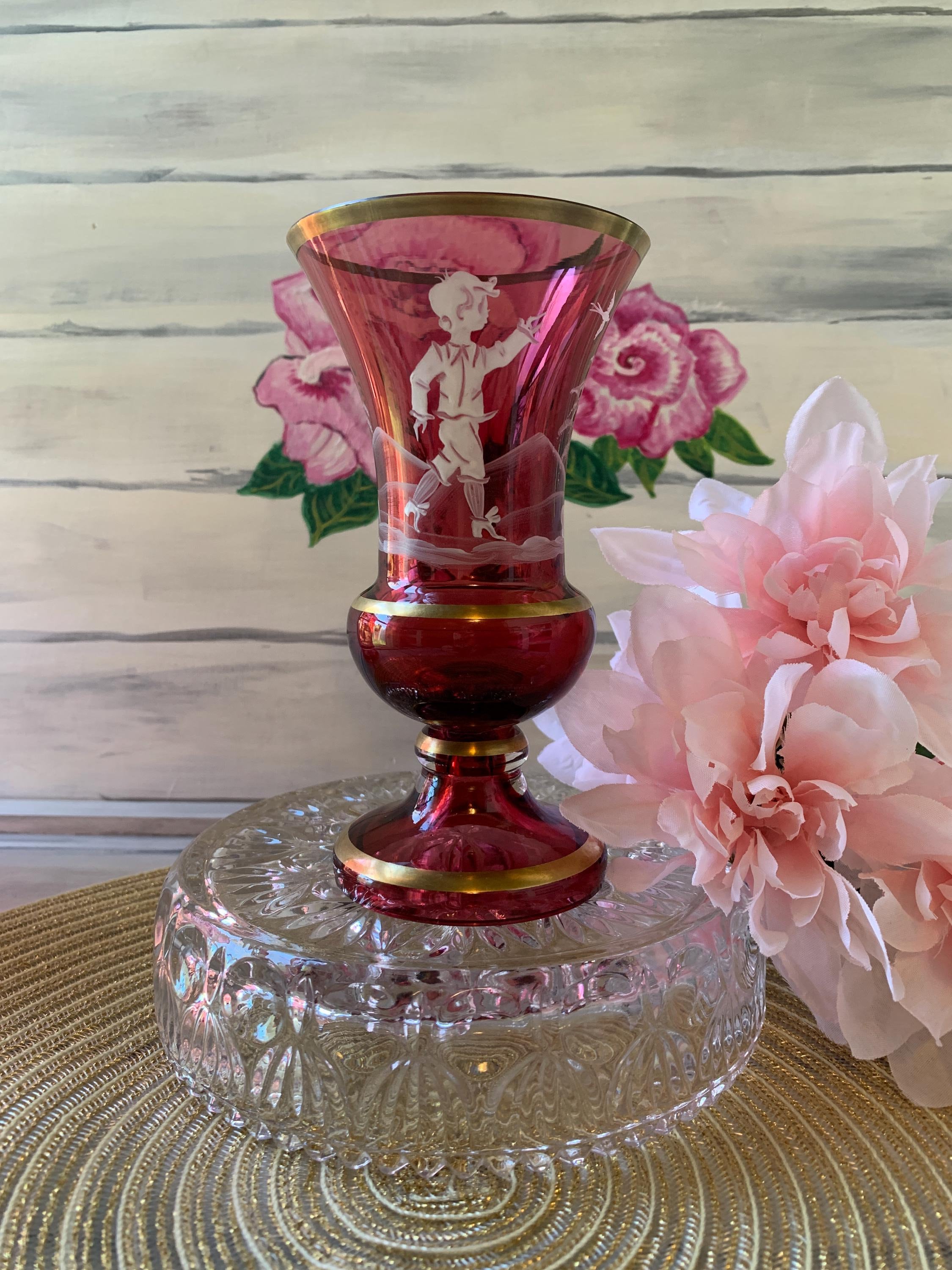 Antique Mary Gregory Glass - Etsy