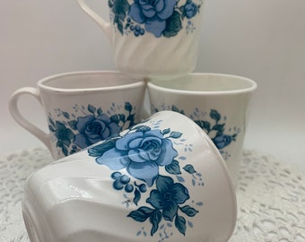 Tasse à thé avec sous tasse Lily rose 18 cl (lot de 6)