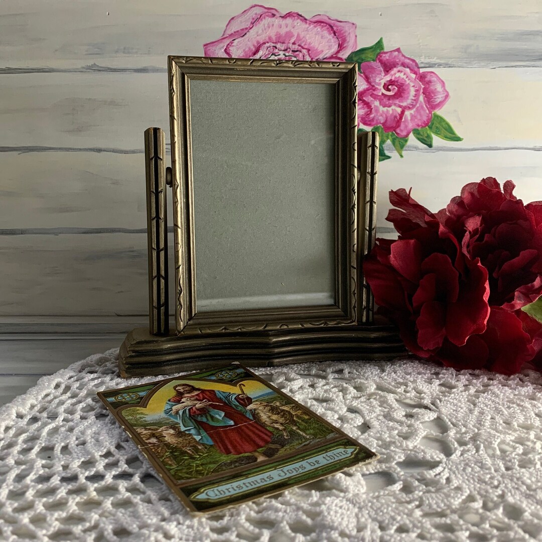 Art Deco Vintage Swing Swivel Photo Frame Wood 4x6 With Etsy
