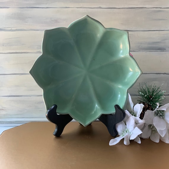 Lotus Jade Ceramic Small Pet Feeding Bowls