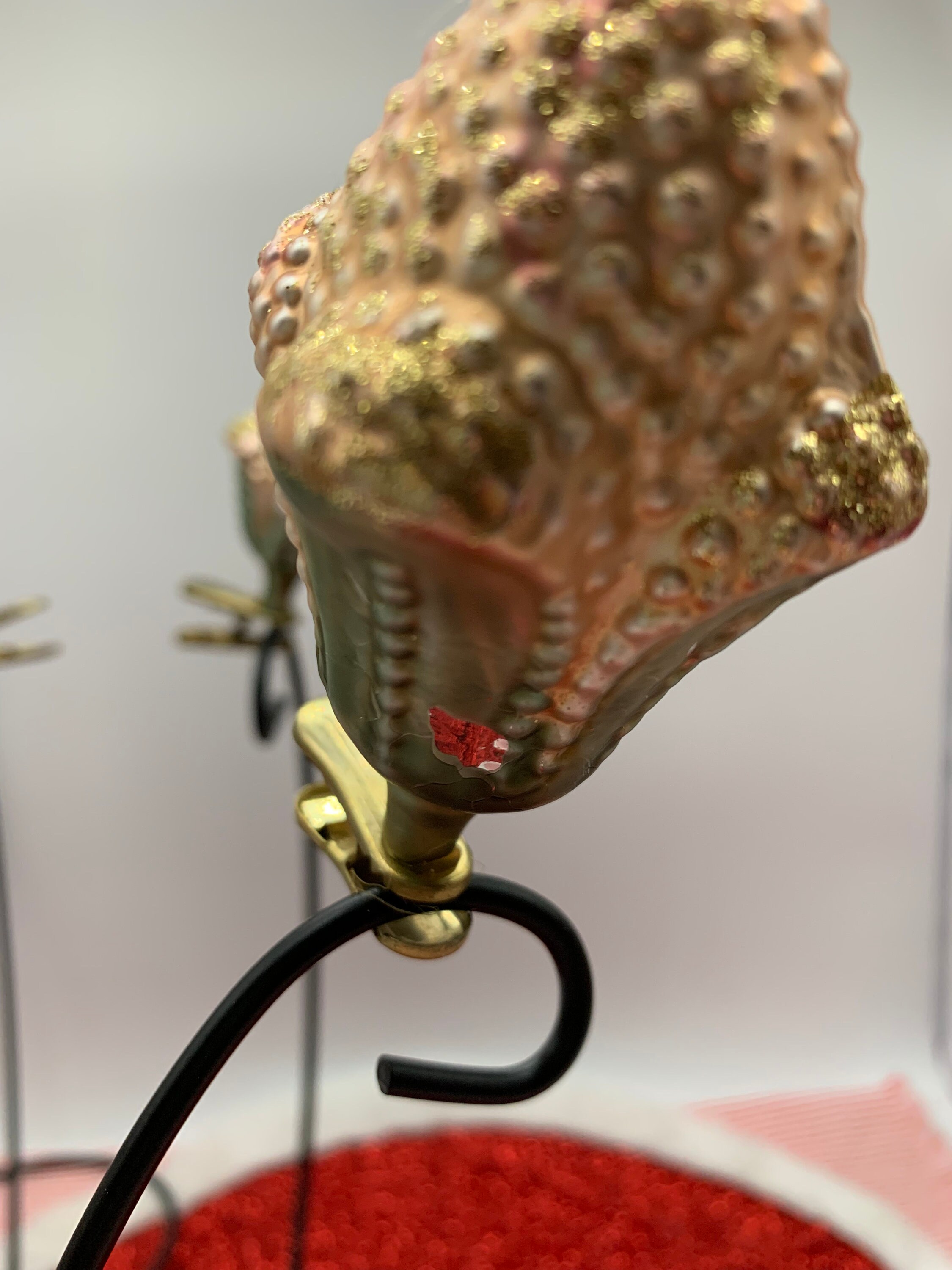 Vintage Glass Flower Clip on Christmas Ornaments Vintage Etsy