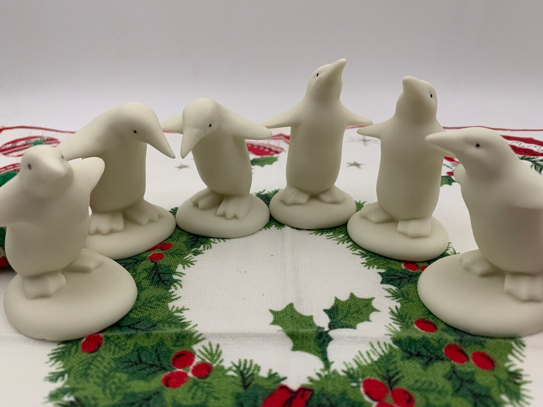 Vintage Dept. 56 Penguin Figurines From Snowbabies Lot 0f 6 Etsy