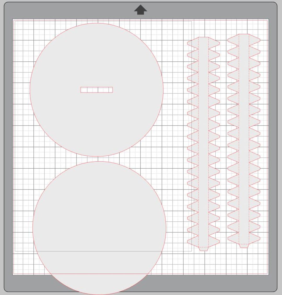 Round Centerpiece Base SVG | Silhouette Studio File | Paper Towel ...
