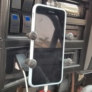 The Original Phone holder panel for 1984 - 1996 Jeep Cherokee or Comanche XJ / MJ