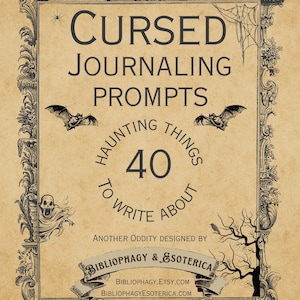 40 ideas para un diario maldito: inspiración imprimible para escribir (descarga digital)