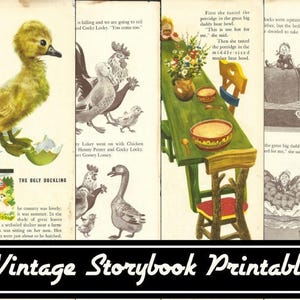 Vintage 1930s Children's Book Illustrations - Instant Download for Scrapbooking, Junk Journals, and Crafting
