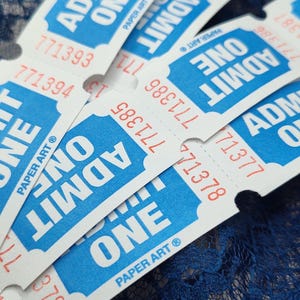 Admittance Ticket Set: Small Focal Point Ephemera Lot for Junk Journals