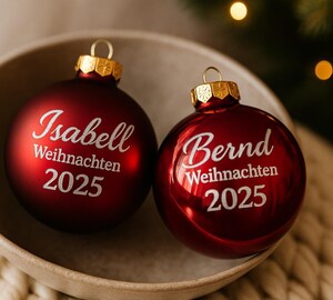 Boule De Noël XXL Extérieur - Diamètre 20 Cm, Résistante Au Gel Et Intempéries, Couleur Bordeaux