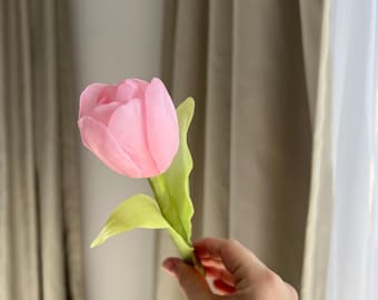 Vela de flor de tulipa