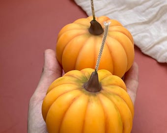 Candela alla zucca con fragranza speziata alla zucca