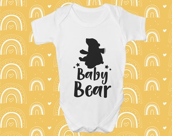 Baby Bear baby bodysuit, Baby bear bodysuit, Baby Grow, Bodysuit sleepsuit, Baby Clothing, New born baby grow