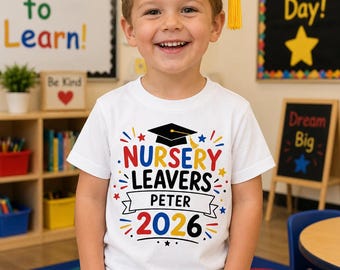 Camiseta personalizada para alumnos que finalizan sus estudios de infantil en 2026