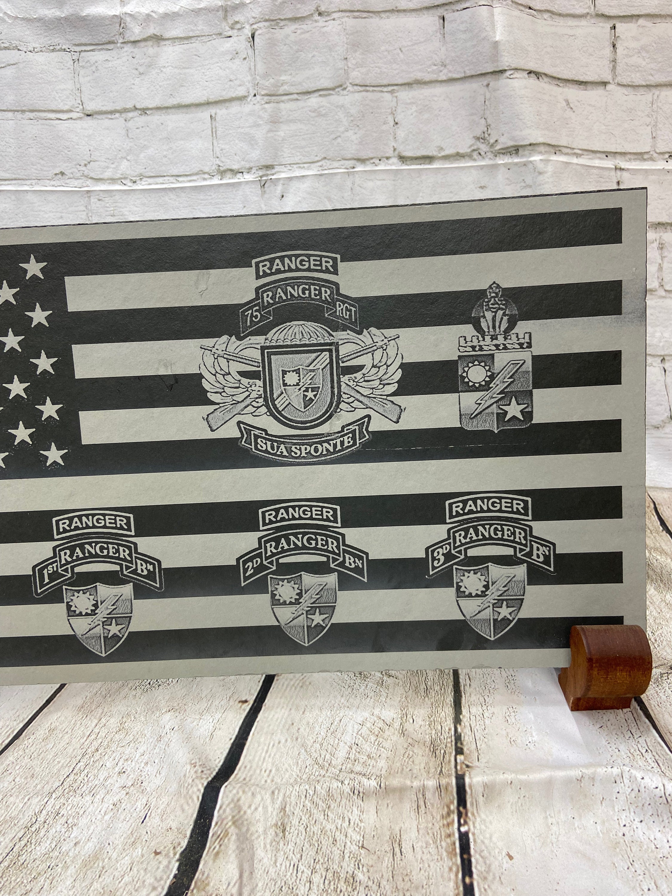 75th Ranger Regiment on US Flag - Etsy