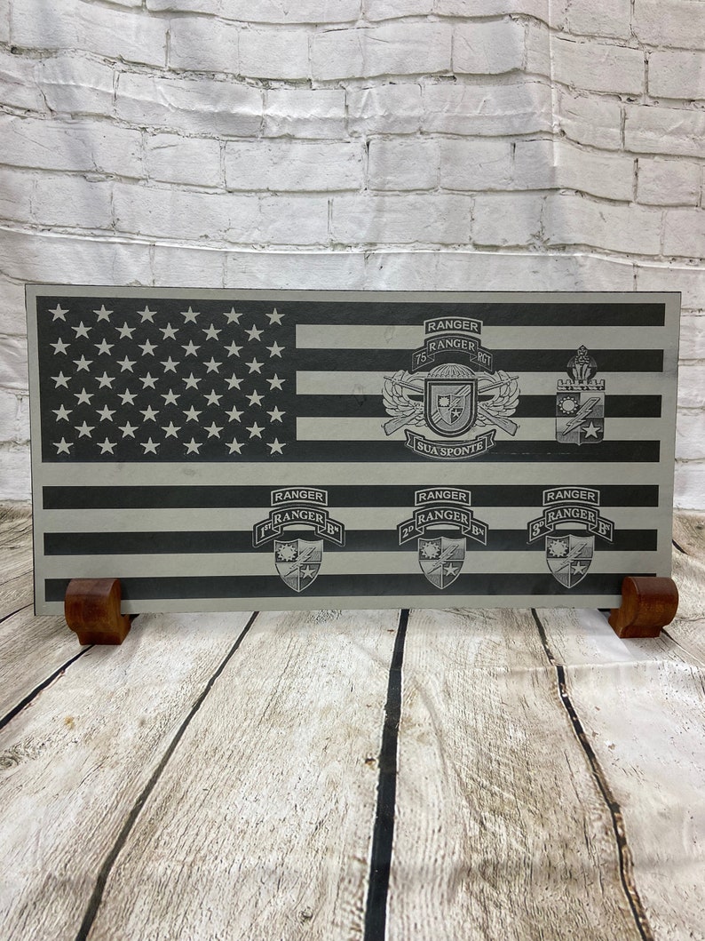 75th Ranger Regiment on US Flag - Etsy