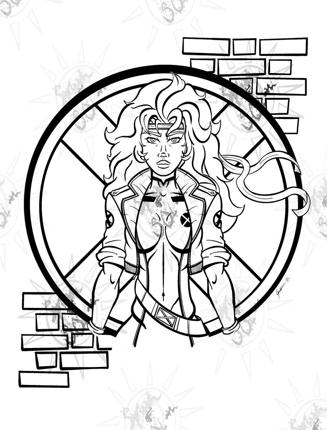 Beast, Rogue X-MEN 5pc. Coloring Page Set, Large Print - Etsy