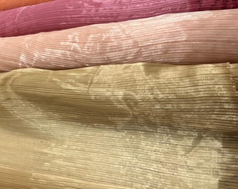 Luxury Haute Couture Pleated Organza Fabric