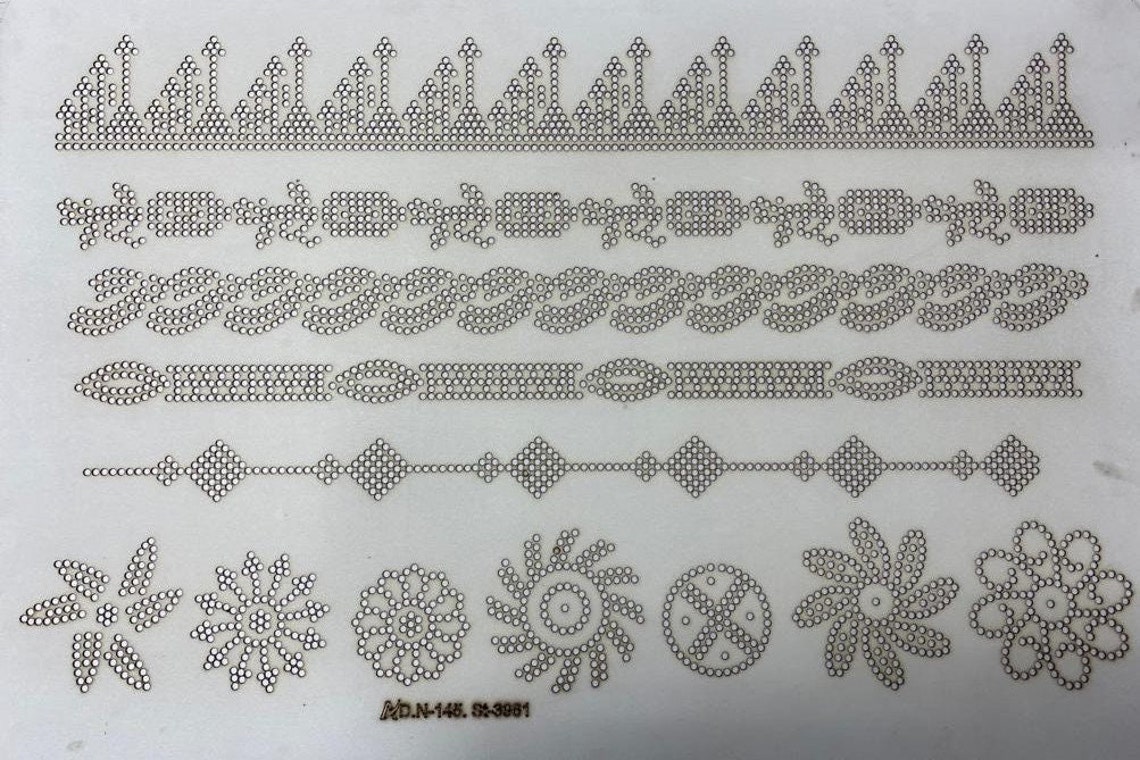 Rhinestone Template/pattern Board Etsy