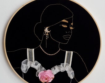 Handmade embroidery -Moon Dancer- / Handmade Embroidery - Moon Dancer-