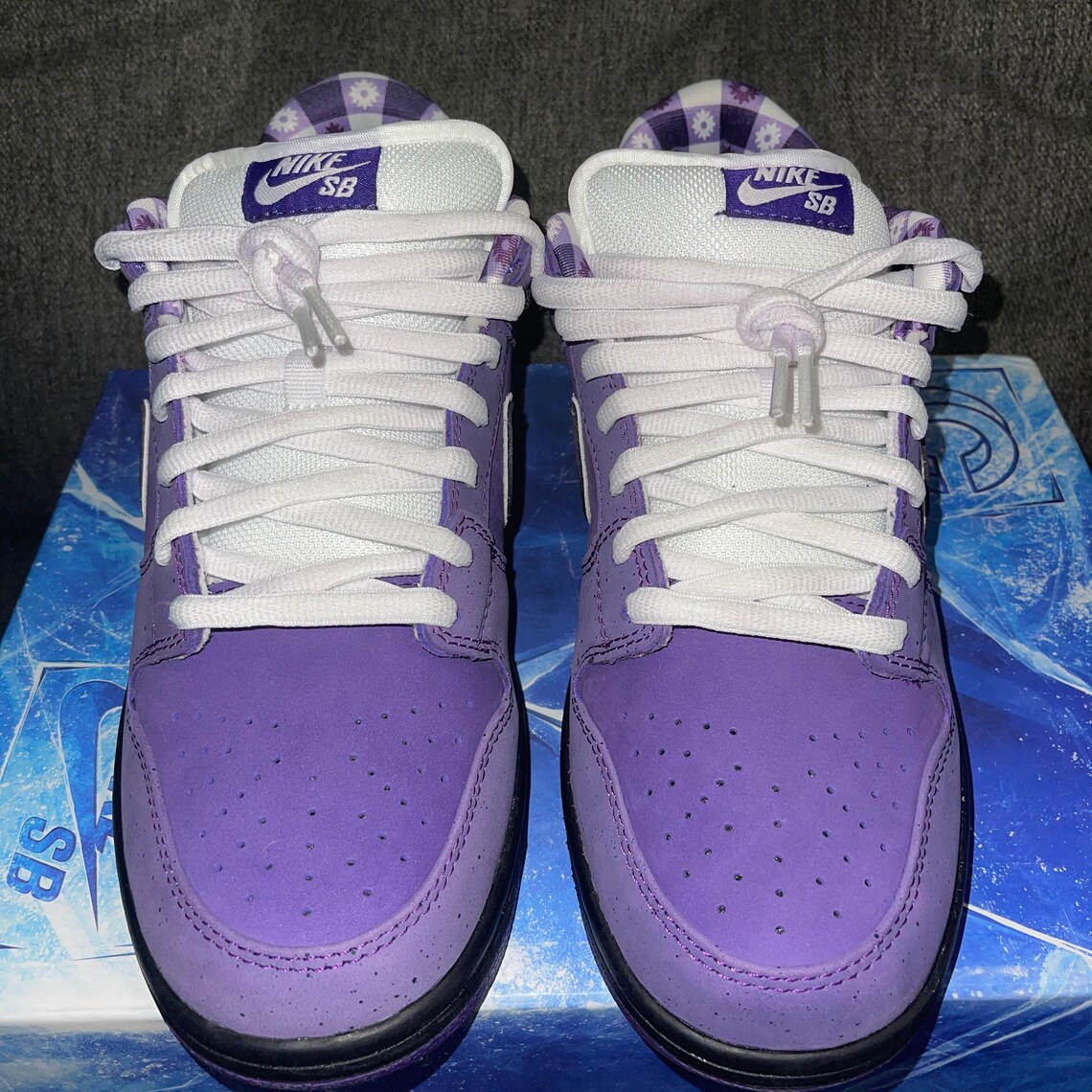 Nike SB Dunk Low Konzept lila Hummer | Etsy