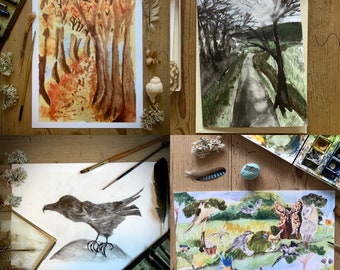 A5 Greetings Cards - 4 different designs of your choice!