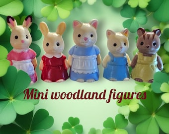 Minifigure della famiglia Critter, Personaggi, Giocattoli minuscoli, Dipinti o non dipinti, Da collezione, Gattino Ragdoll
