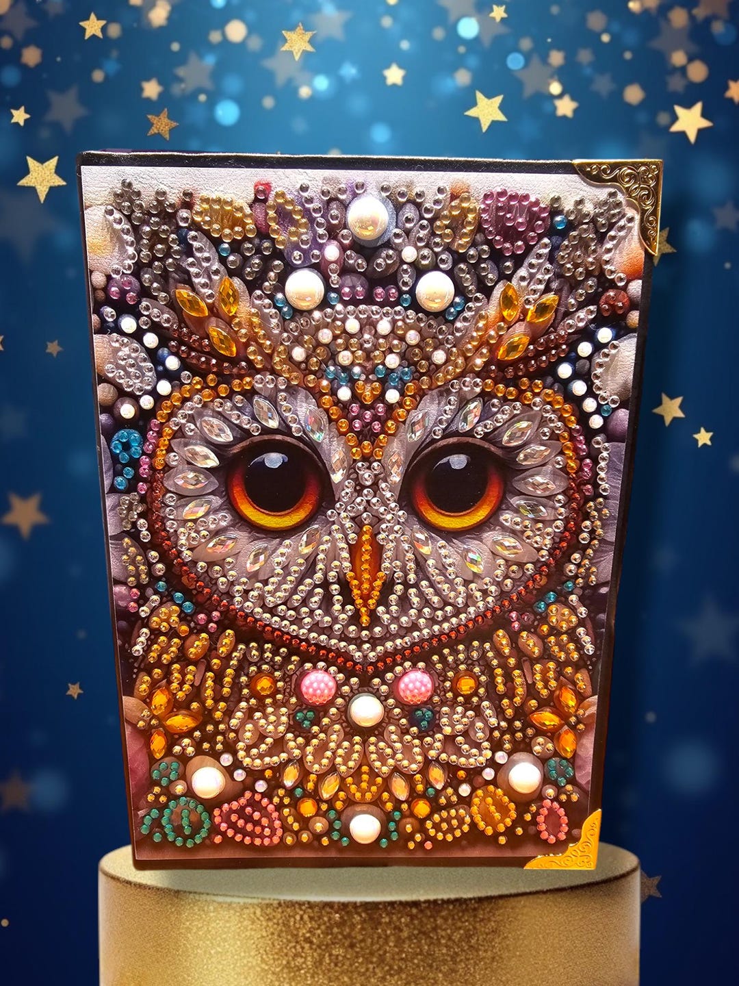 Labyrinth Movie Inspired Journal. Owl Book, Diamond Rhinestone Diary - Etsy
