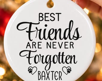 Personalized Pet Memorial Ornament, Custom Dog Name Christmas Ornament, Pet Loss Keepsake, Memorial Gift for Dog Lover ornament 2026