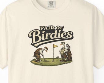 Pair of birdies funny golf shirt, golfing shirt for men, funny golf shirt, golfing tshirt humor, golfing shirt golf gift for dad