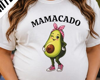 MAMACADO, Pregnant mom shirt, pregnancy announcement, pregnancy shirt, mom pregnant shirt, mom pregnant gift, mamacado mom tshirt