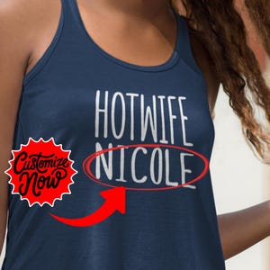 hotwife CUSTOM NAMEtank top,custom swinger tank top, hotwife tank top, hotwife cuckhold vixen, upside down pineapple tank