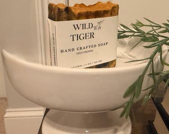 Wild Tiger: Handcrafted Herbal-Infused Soap|Small Batch|Tallow Soap