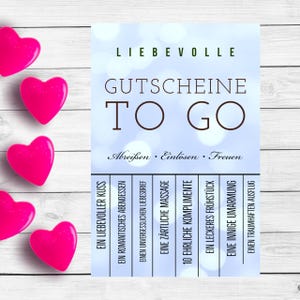 Gutschein Karte für Partner Valentinstag Jahrestag Hochzeitstag