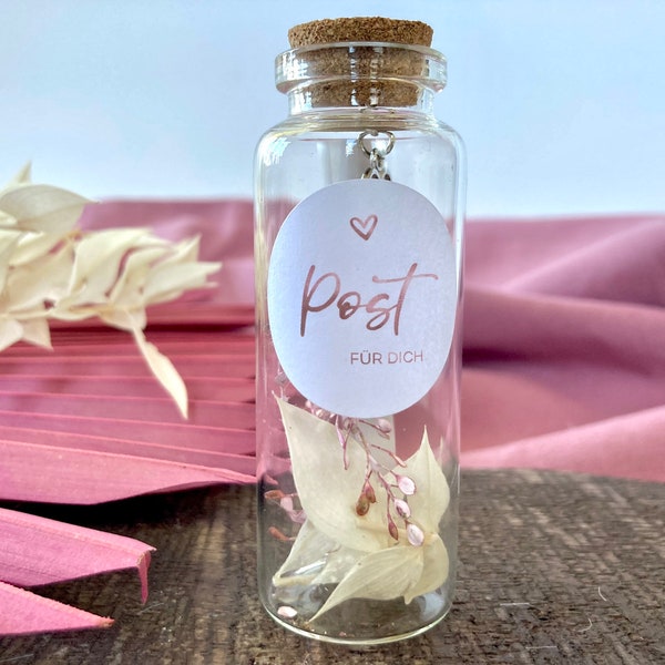 Will you be my maid of honor / ask maid of honor / gift / message in a bottle / dried flowers