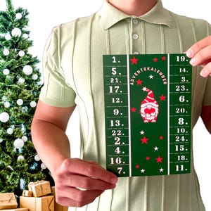 Adventskalender Mann weihnachtskarte  für den Partner Weihnachtsgeschenk Männer