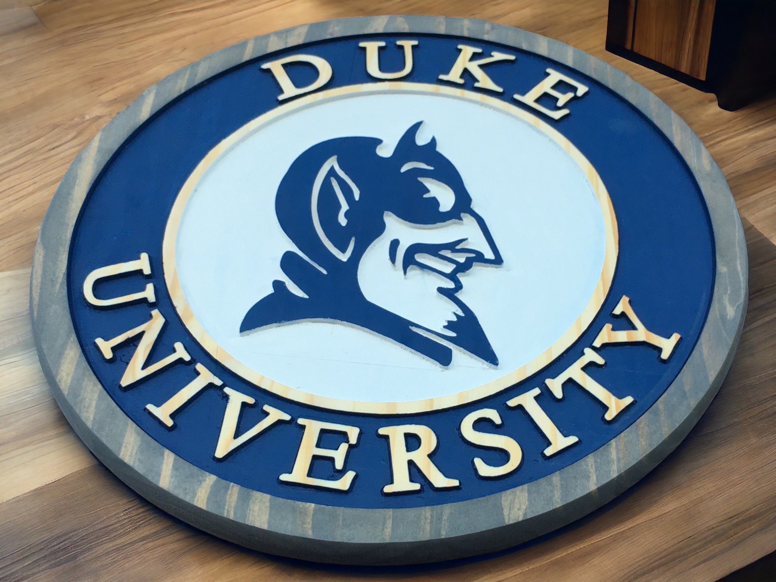Duke University Wood Sign - Etsy