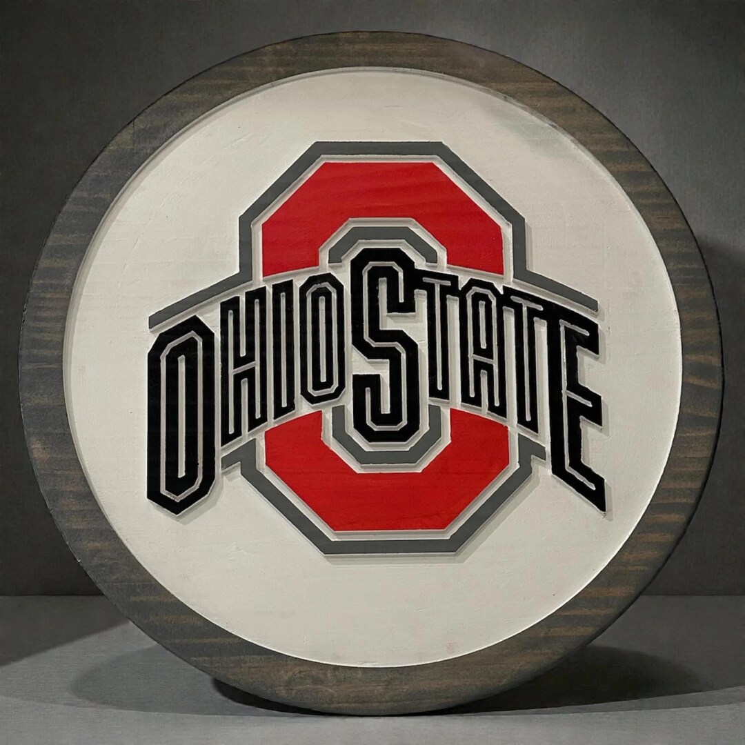 Buckeyes Sign Ohio Buckeyes Wooden Sign, Carved Wall Art, Team Loyalty, Home Decor ...