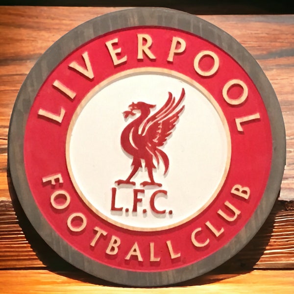 Liverpool FC Wood Sign.